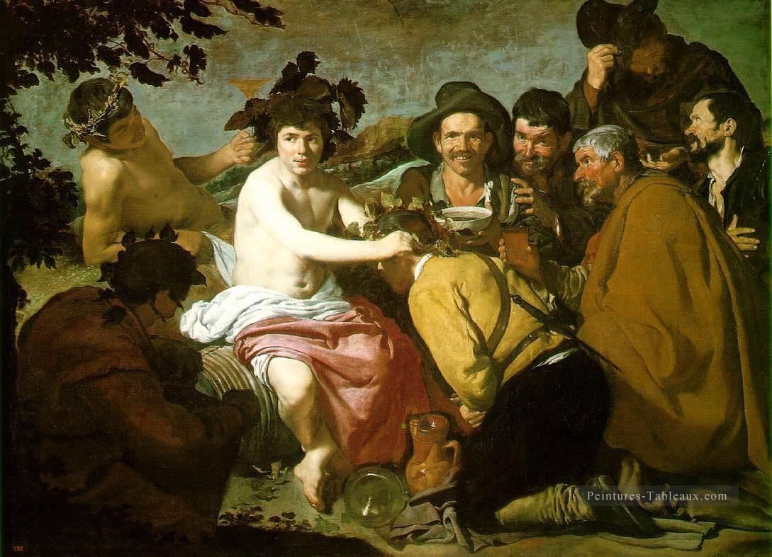Les Topers La Règle de Bacchus Diego Velázquez Peintures à l'huile